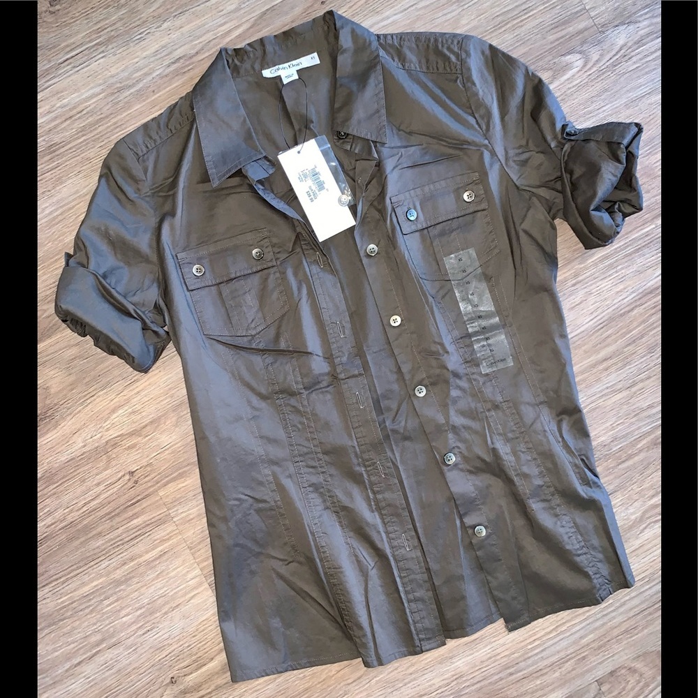 🆕 Calvin Klein Army Button Up